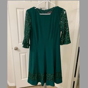 Green cocktail dress